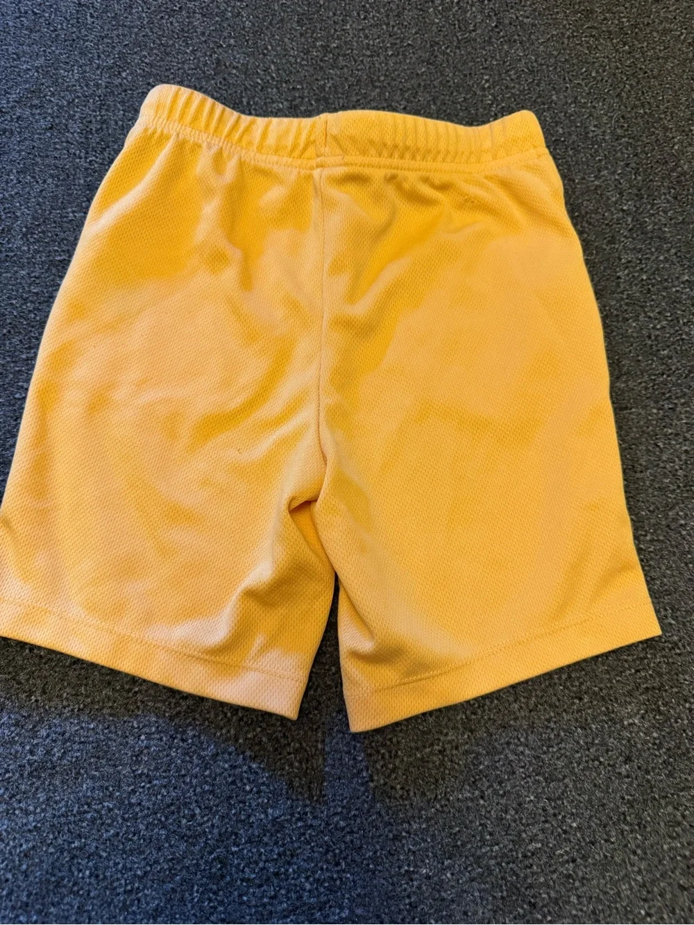 Old Navy Active Boys Shorts 4T Mustard Yellow Breathable Mesh Athletic